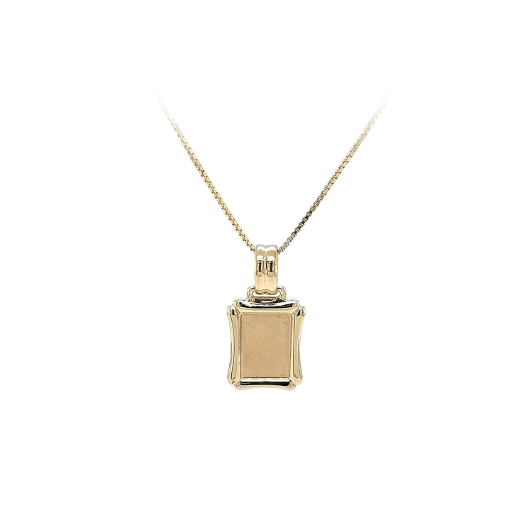 Gold-Anhängerplatte für Gravur