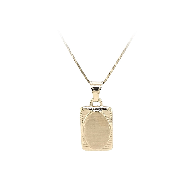 Gold-Anhängerplatte für Gravur
