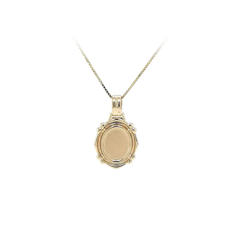 Gold-Anhängerplatte für Gravur