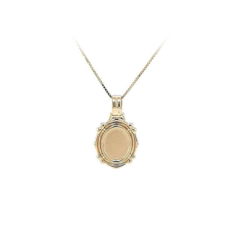 Gold-Anhängerplatte für Gravur