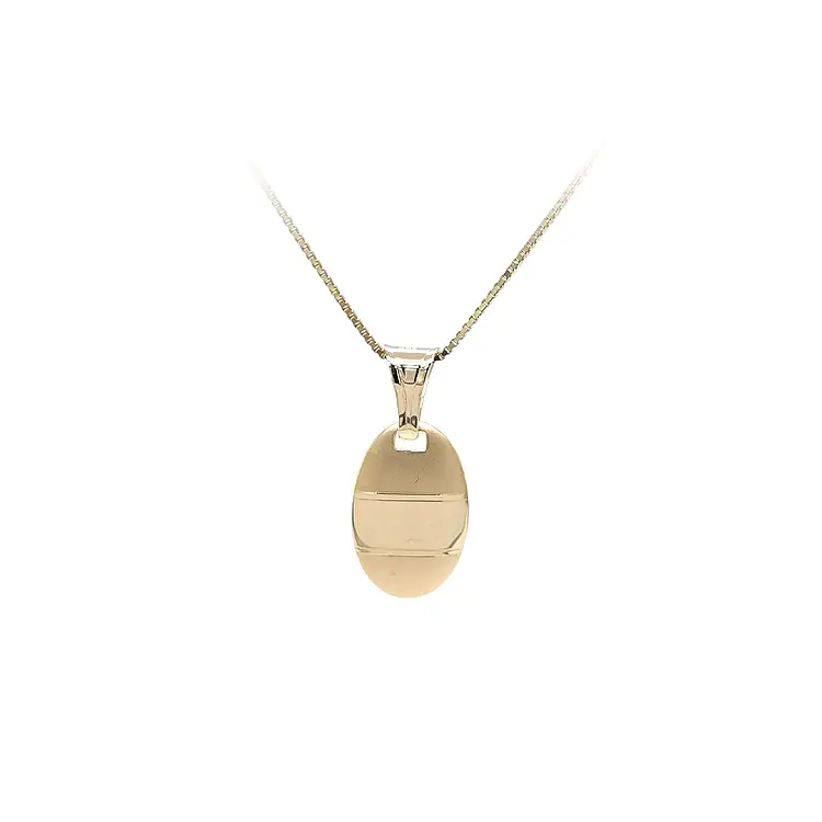 Gold-Anhängerplatte für Gravur