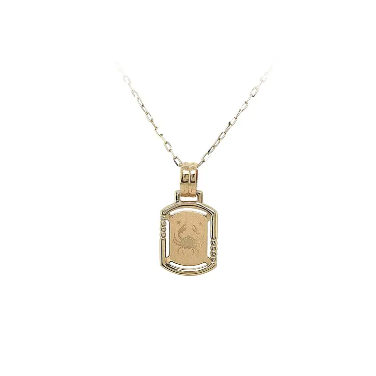 Gold-Anhänger Zeichen des Krebses