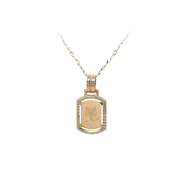 Gold-Anhänger Zeichen des Skorpions