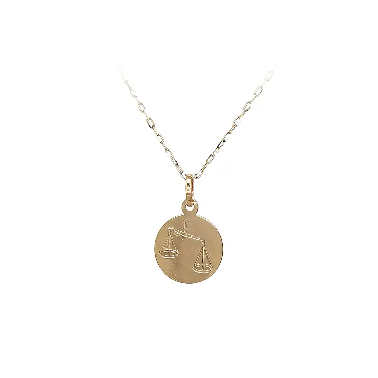 Gold-Anhänger Zeichen der Waage