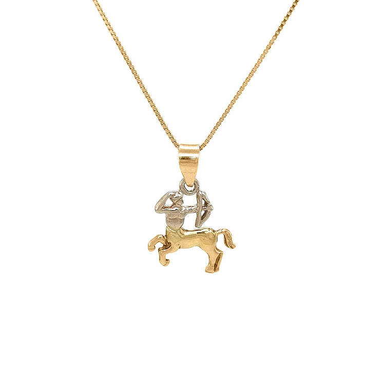 Gold-Anhänger Zeichen des Schütze