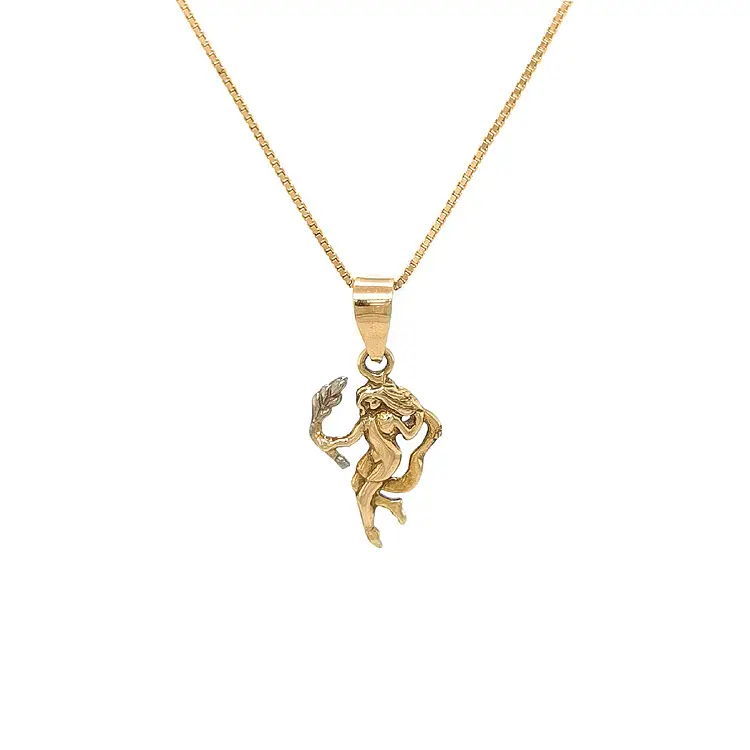 Gold-Anhänger Zeichen der Jungfrau