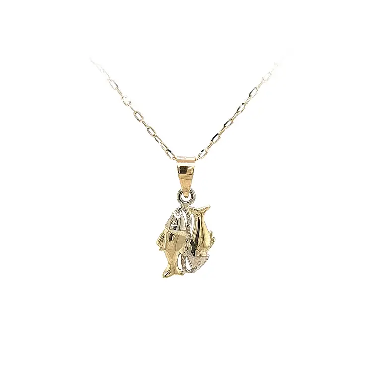 Gold-Anhänger Zeichen des Fisches