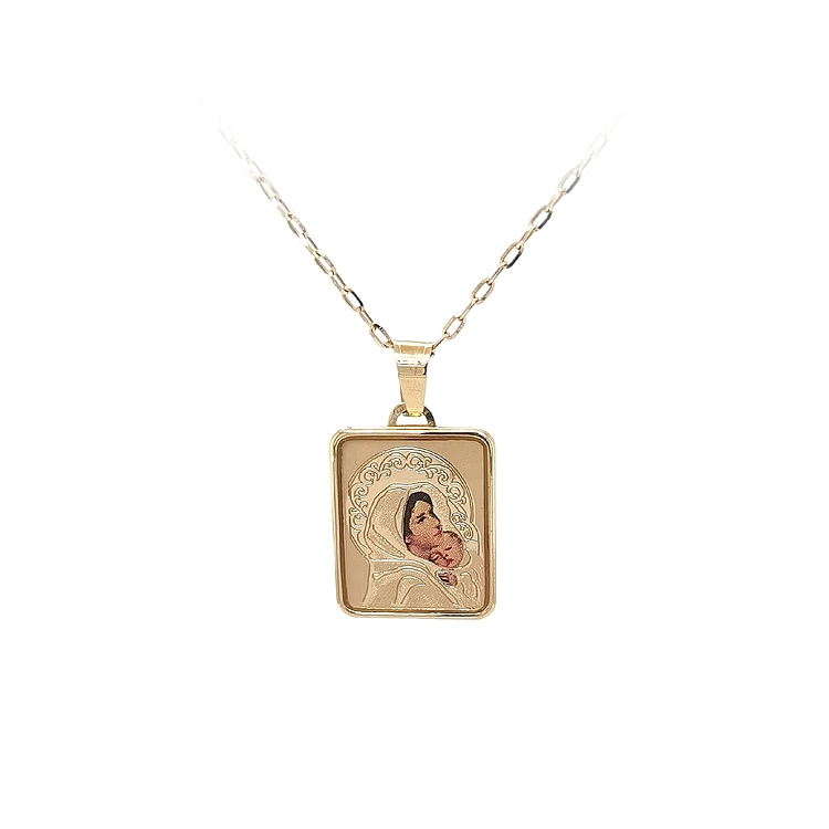 Goldanhänger Madonna Maria und Jesuskind