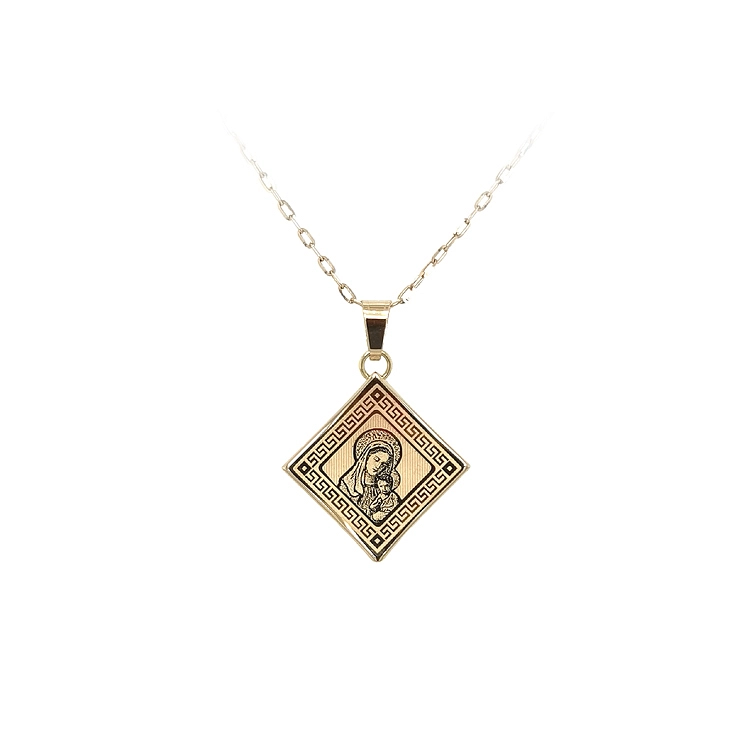Gold-Anhänger Madonna Maria mit Jesuskind