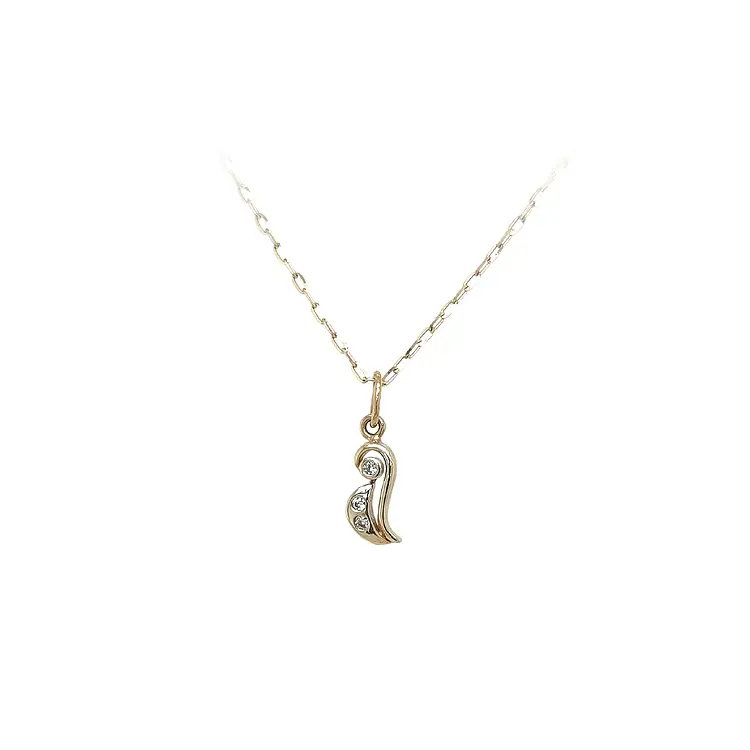 Gold-Anhänger mit Zirkon