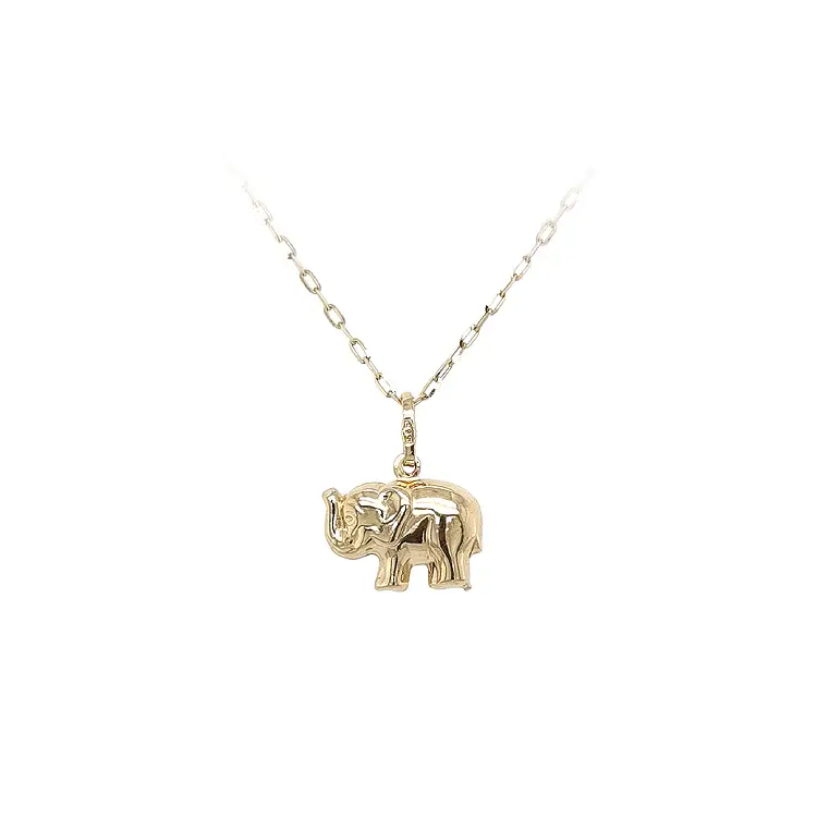 Goldener Elefant-Anhänger