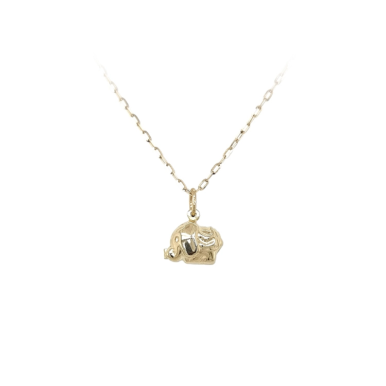 Goldener Elefant-Anhänger