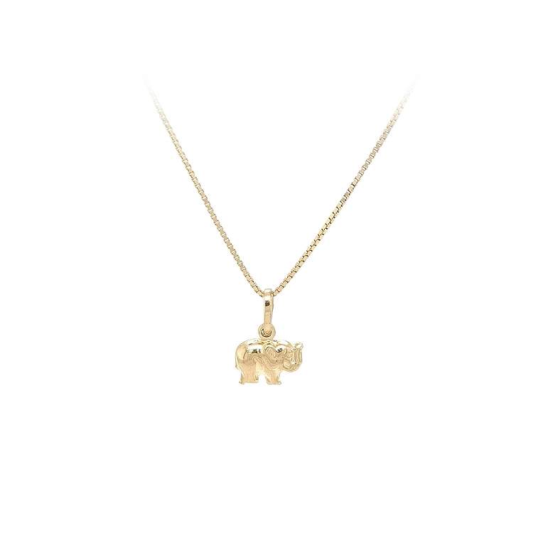 Goldener Elefant-Anhänger