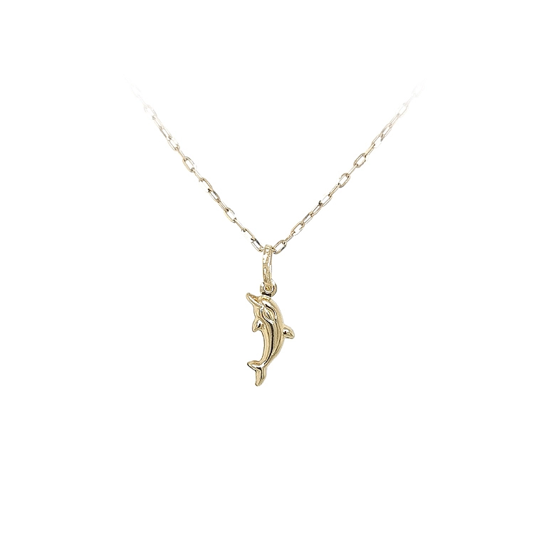 Goldener Delphin-Anhänger