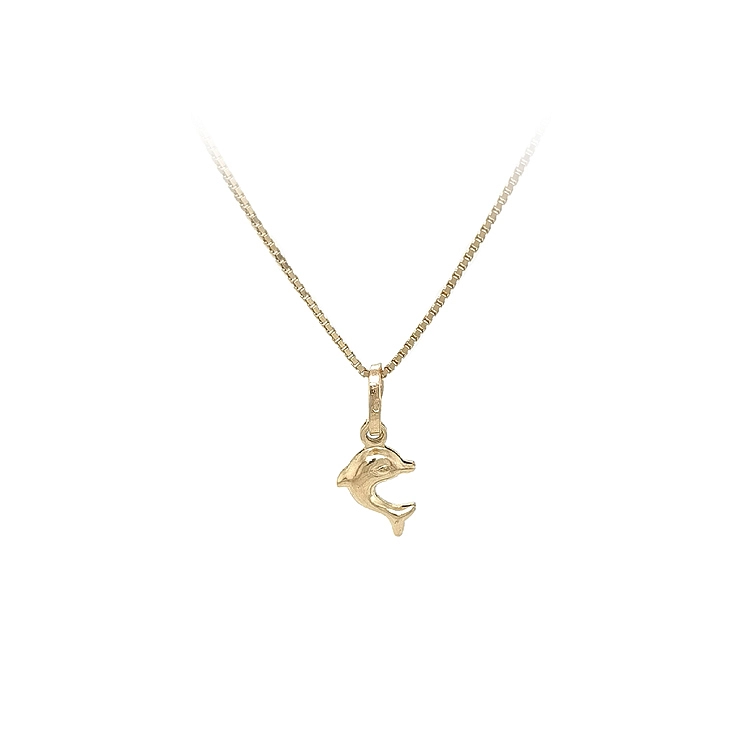 Goldener Delphin-Anhänger