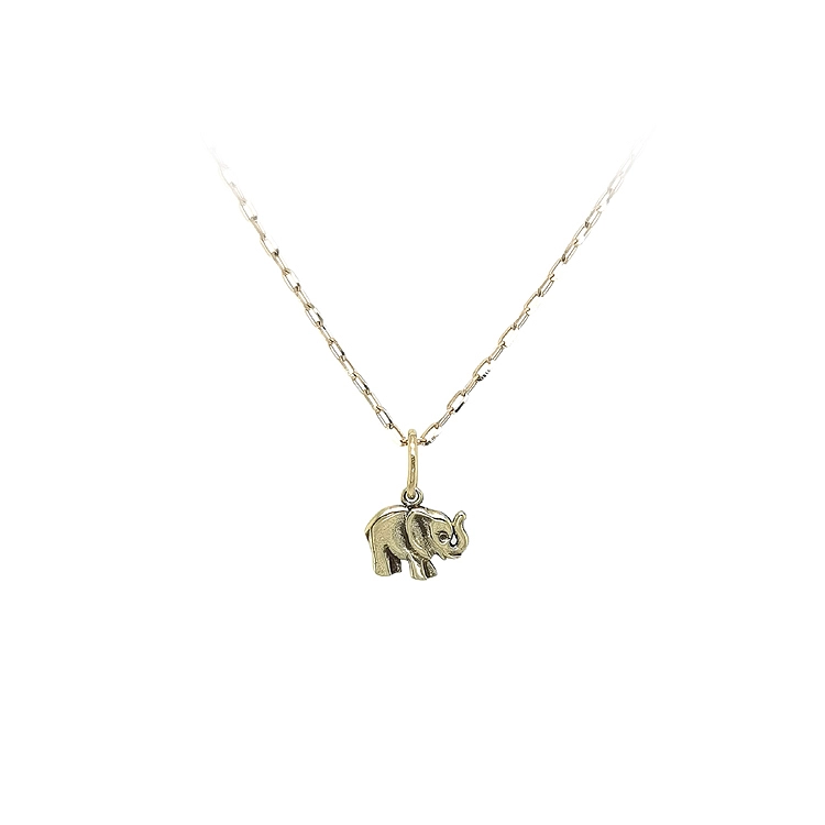 Goldener Elefant-Anhänger