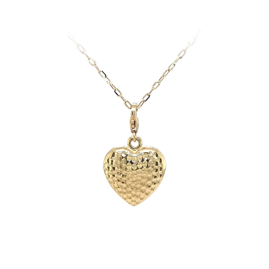 Gold-Anhänger Herz am Armband
