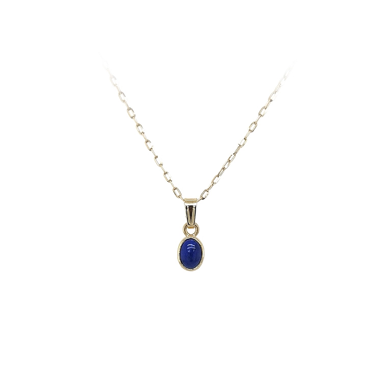 Gold-Anhänger mit Lapislazuli