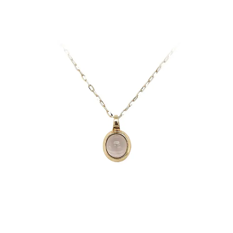 Gold-Anhänger mit braunem Stein