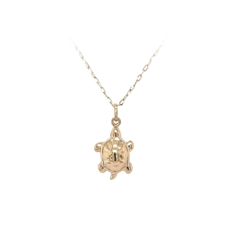 Goldener Schildkröten-Anhänger