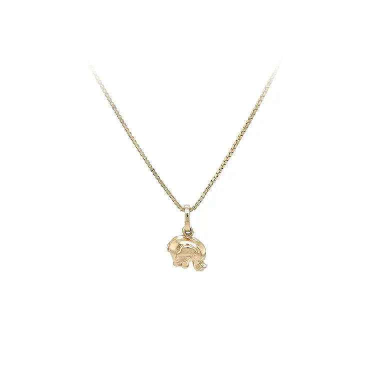 Goldener Elefant-Anhänger