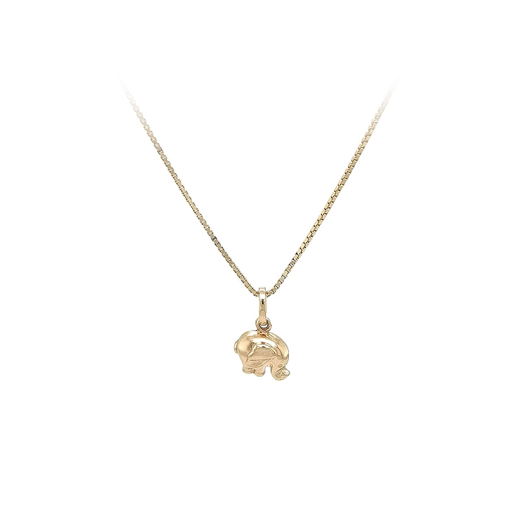 Goldener Elefant-Anhänger