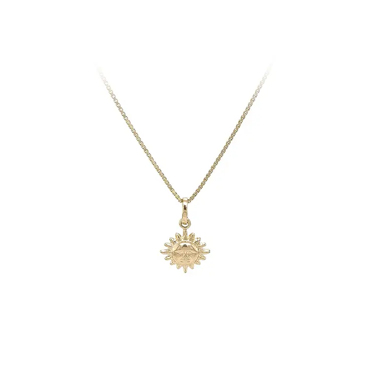 Goldener Sonnen-Anhänger