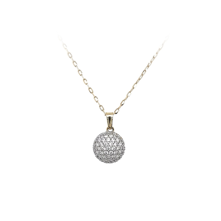 Gold-Anhänger mit Zirkonen