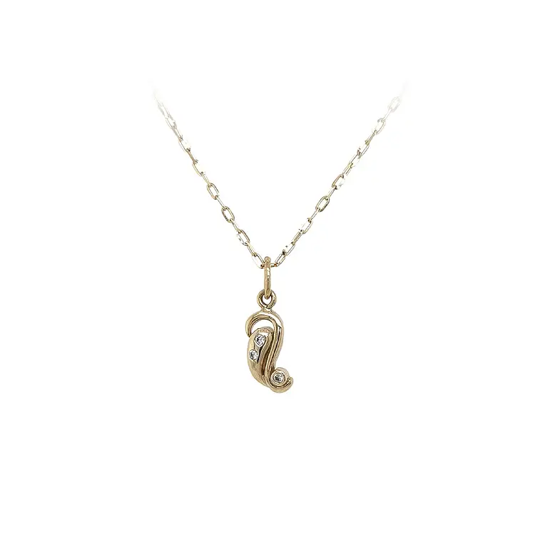 Gold-Anhänger mit Zirkonen