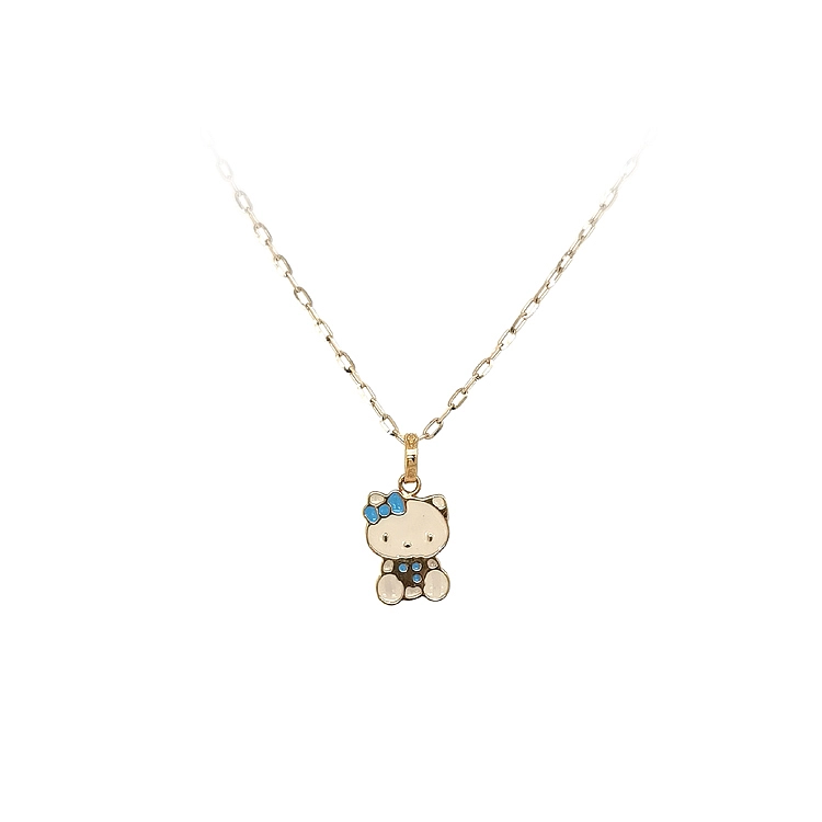 Gold-Anhänger Hello Kitty