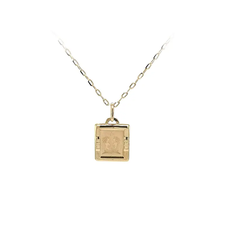 Gold-Anhänger Zeichen der Zwillinge