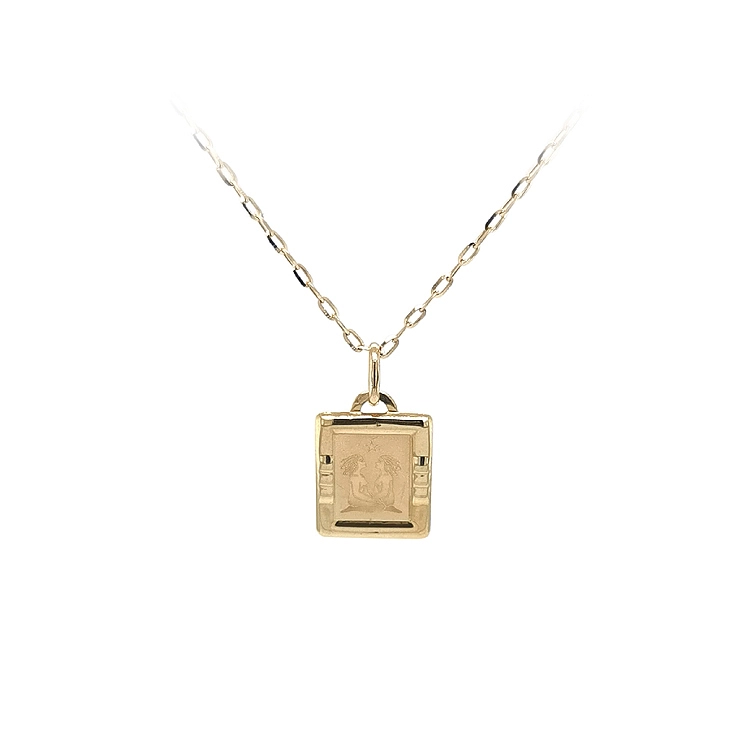 Gold-Anhänger Zeichen der Zwillinge