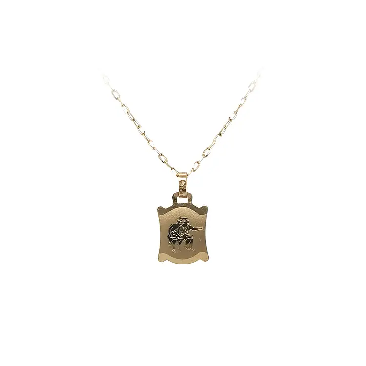 Goldanhänger Zeichen der Zwillinge