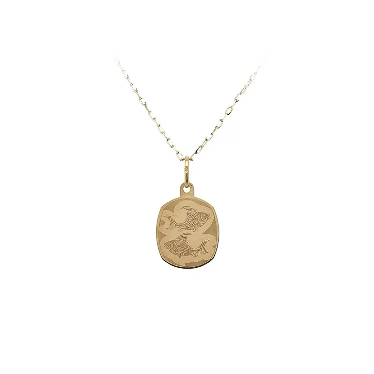 Gold-Anhänger Zeichen des Fisches