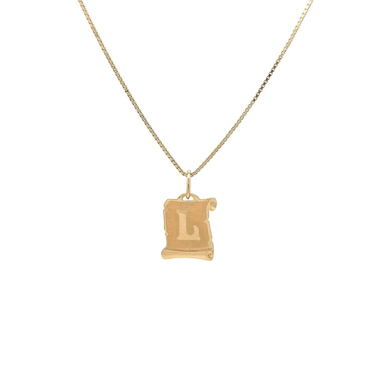 Gold-Anhänger Buchstabe L