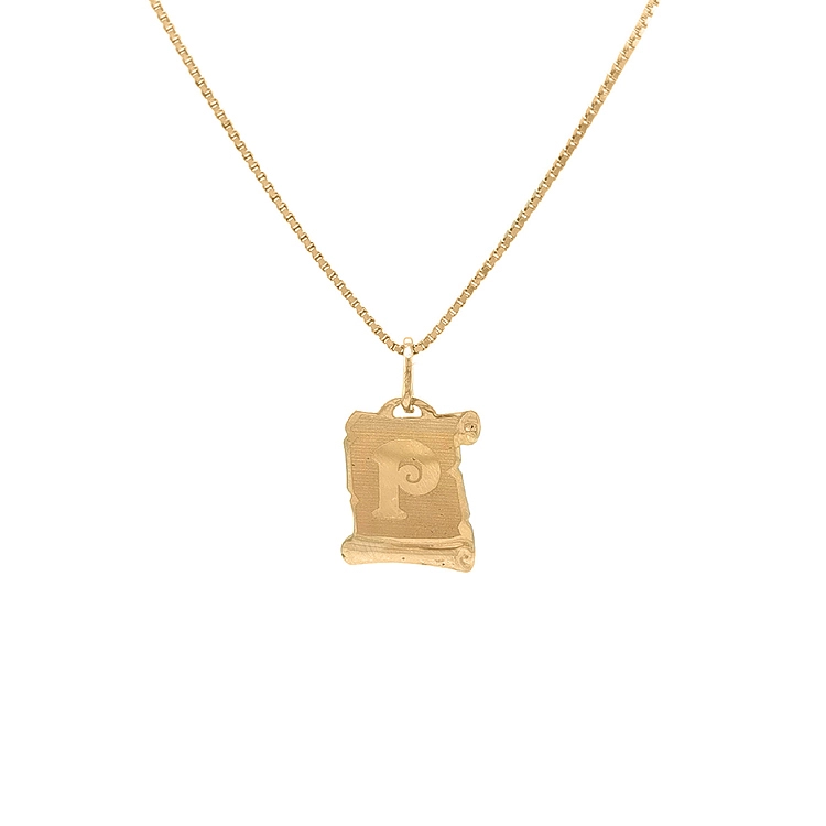 Gold-Anhänger Buchstabe P