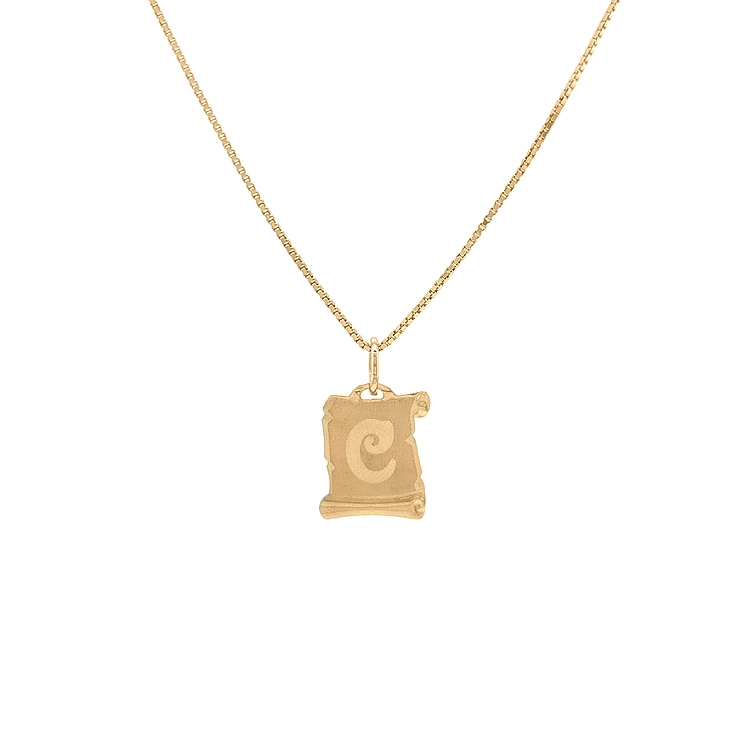 Gold-Anhänger Buchstabe C