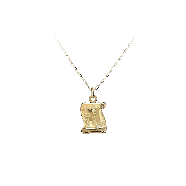 Gold-Anhänger Buchstabe M