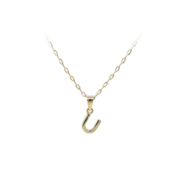 Gold-Anhänger Buchstabe U