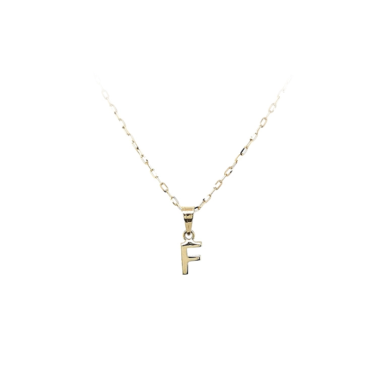 Gold-Anhänger Buchstabe F