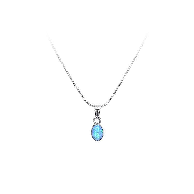 Anhänger mit blauem Opal