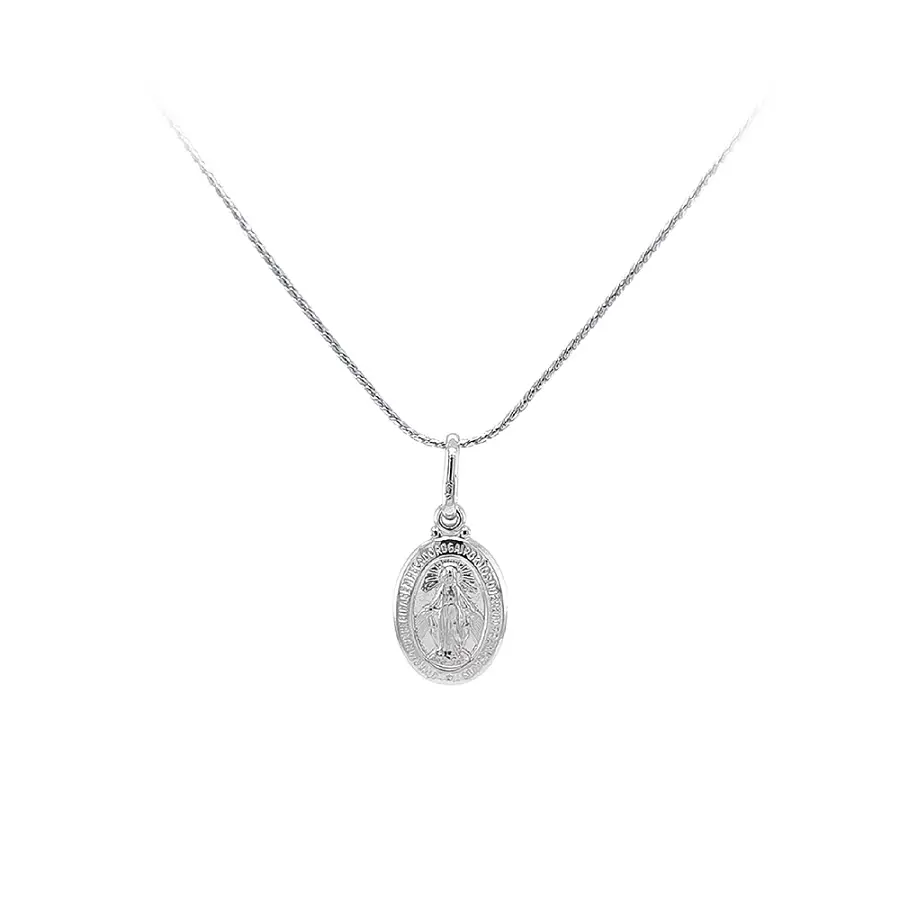 Anhänger Madonna Jungfrau Maria aus Weißgold