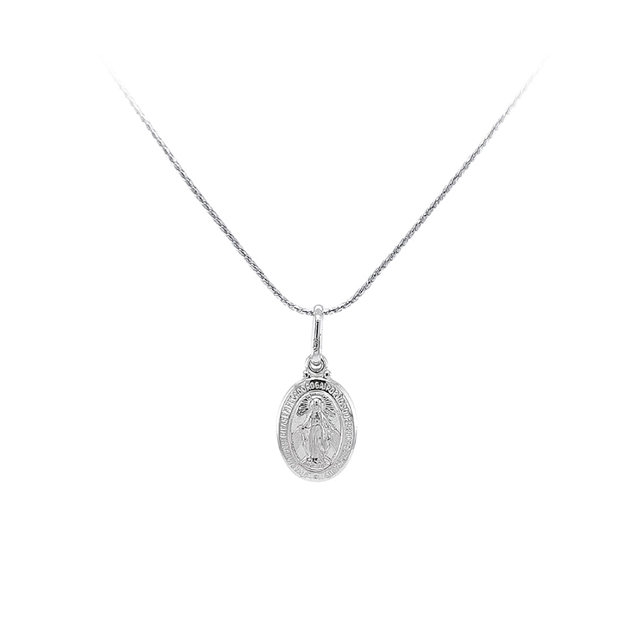 Anhänger Madonna Jungfrau Maria aus Weißgold