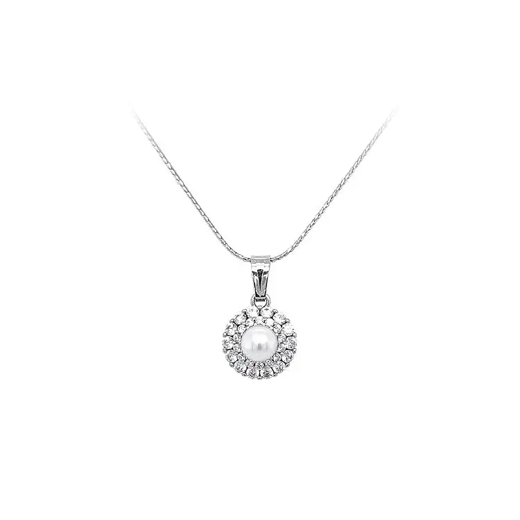 Anhänger mit Weißgoldperle
