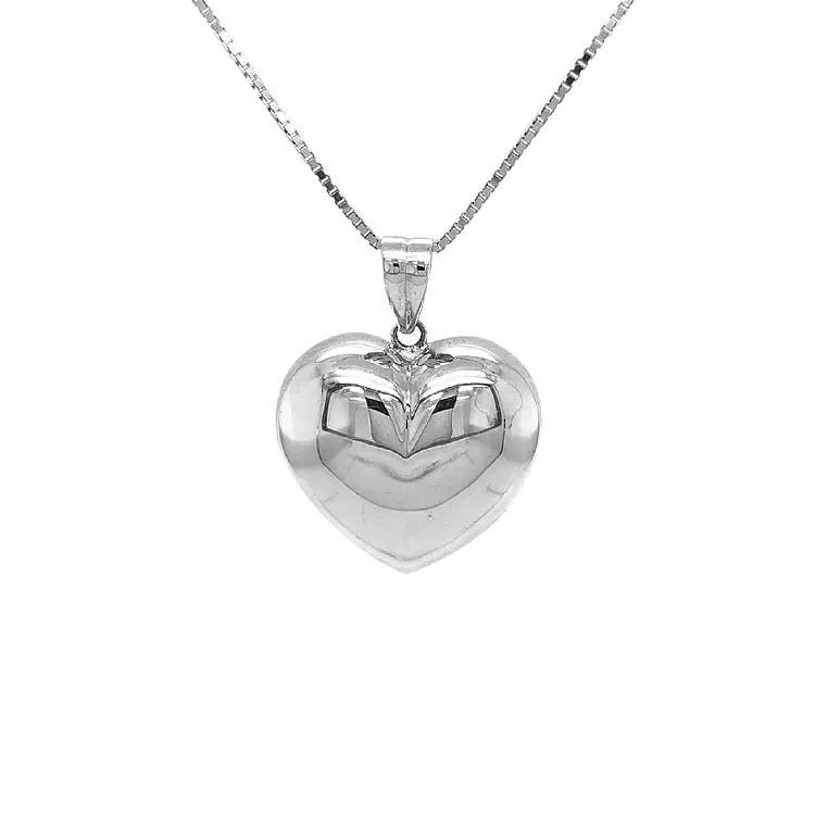Weißgold Herz-Anhänger