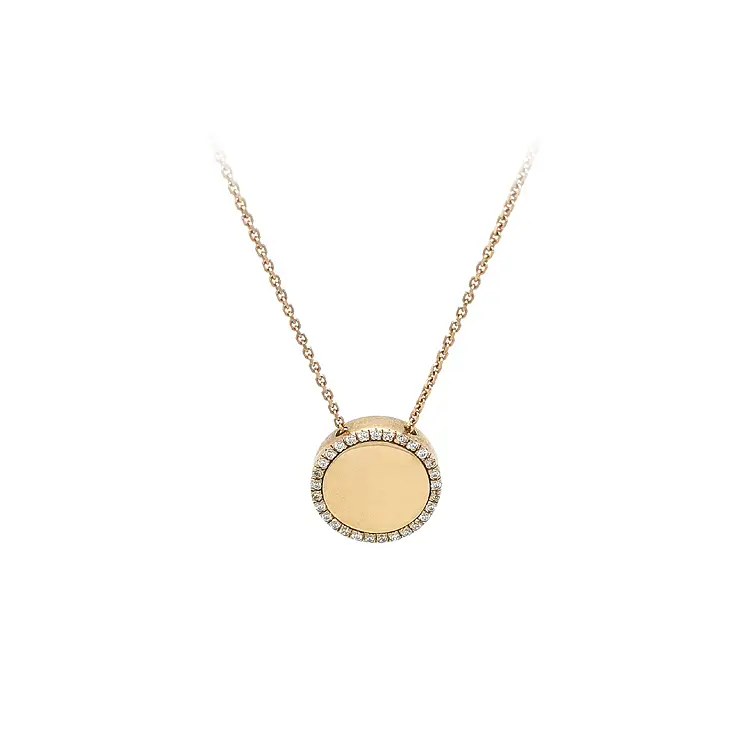 Goldhalskette mit Zirkonen