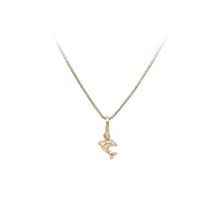 Goldener Delphin-Anhänger