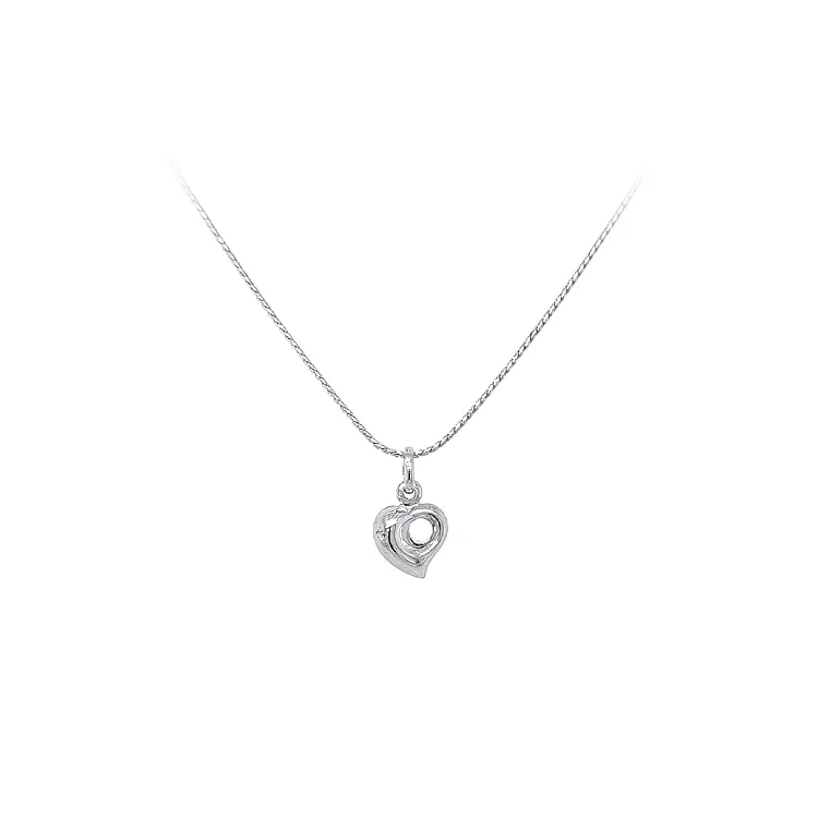 Anhänger Herz aus Weißgold