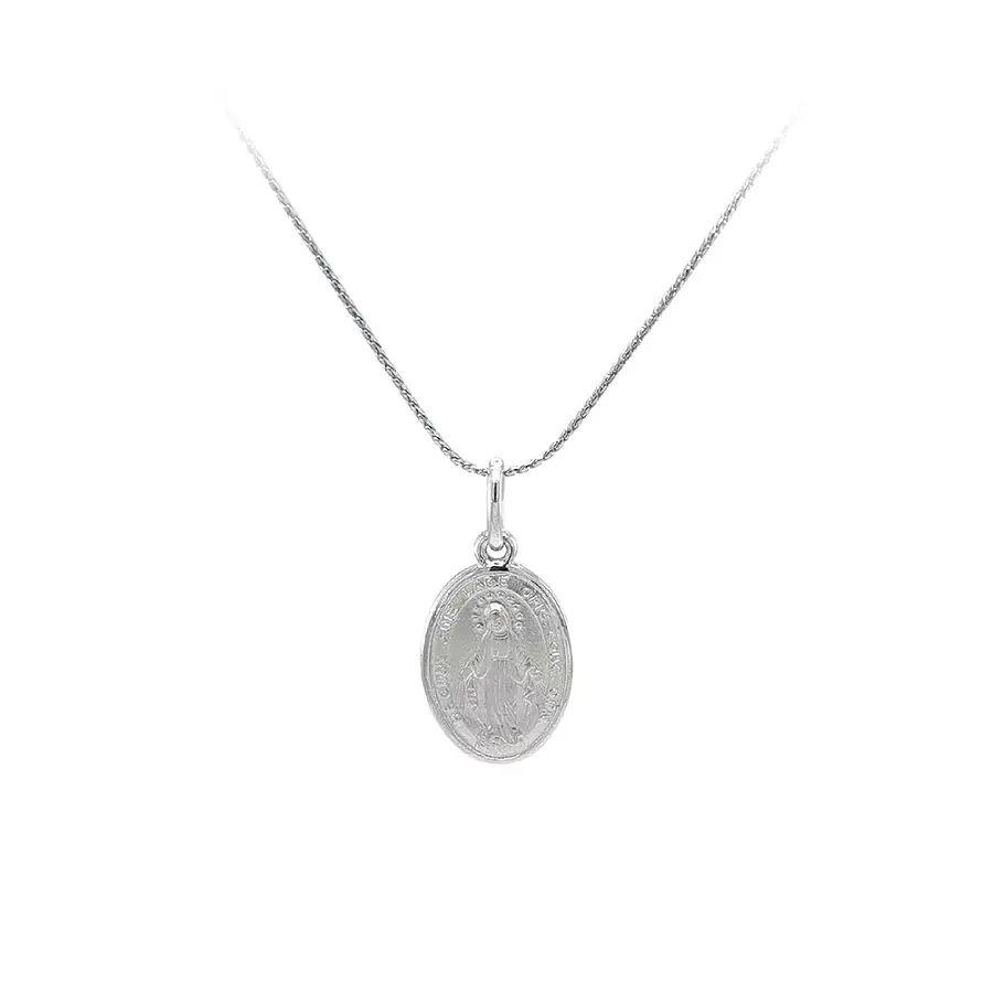 Anhänger Madonna Jungfrau Maria aus Weißgold