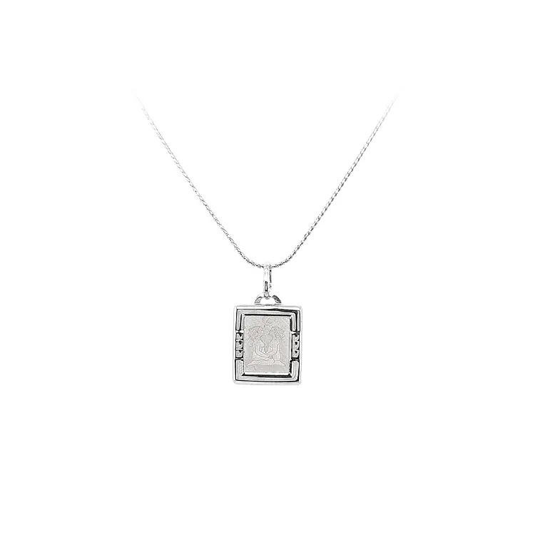 Anhänger Zeichen der Zwillinge Weißgold